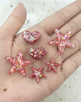 Multi-Functional Small Silicone Molds Set for Resin, Earrings Resin Molds, Hexagon round Crescent Moon Pentagram Heart Molds for Keychain Badge Reel Pendant Charm Earrings Jewelry Making