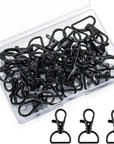 -50 Pcs Keychain Clips,Swivel Clasps Lanyard Snap Hooks,Keychain Hook, Key Chain Rings,Lobster Claw Clasps,D Ring Keychain Clasps,Key Chain Clip Hooks for Purse Hardware Sewing Craft Keychains