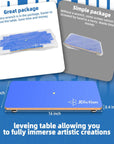 Resin Leveling Table for Epoxy Resin & Art Work,16''X 12'' Adjustable Self Leveling Epoxy Resin Accessories, Resin Supplies, Acrylic Pouring Tool, Multipurpose Resin Leveling Board