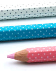 Water Soluble Pencil-White, Pink & Blue