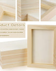 10 Pcs 5X7 Wood Panel Boards, Unfinished Wood Canvas Wooden for Painting, Arts, Pouring Use with Oils, Acrylics