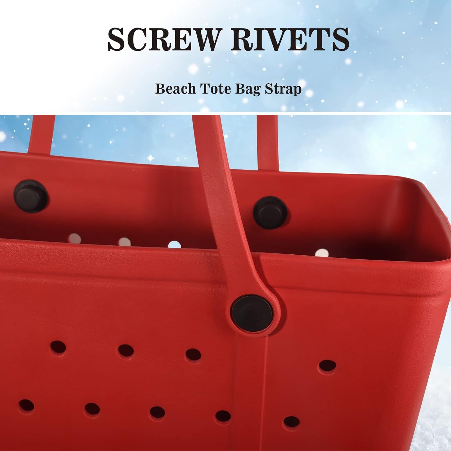 Replacement Rivets for Simply Southern Beach Bag Tote Bag Handles Straps Accessories Large Neoprene Rubber Pool Bag Repair Rivet Buttons Screw Version for Women