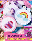 Cross Stitch Kits for Beginners. 5 Stamped Cross Stitch Kits for Kids.Needlepoint Kits for Beginners. Embroidery Kit for Kids. Crossstitch Kit for Beginners. Girls Cross Stitch Kit Backpack Charms