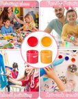 100 Strips 600 Pots Empty Paint Strips Paint Cup Pots Mini Strips Clear Plastic Storage Containers Art Painting Craft Supplies for Classrooms Schools Paintings Art Festivals (3 Ml/ 0.1 Oz)