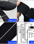 Sew on Hook and Loop Tape 3/4 Inch Width, Non-Adhesive Sticky Back, Sewing Fastening Tape Nylon Fabric Fastener Interlocking Tape Sewing Fasteners for Sewing DIY Crafts (White, 16.4FT)