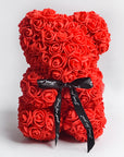 Valentine's Day Gift Rose Bear Eternal Flower Rose Teddy Bear PE Foam Bear 25cm Valentines Day