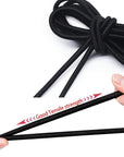 Versatile 1/8-Inch (3Mm) Elastic Cord - 10 Yards with 10 Pack Plastic Spring Cord Locks - Stretch Cord, Elastic Rope, and Drawstring Cord for Sewing, Crafting, and DIY Projects (Black)