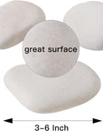 River Rocks for Painting,2-6 Inches 12PCS DIY & Smooth Kindness White Rocks for Arts,5 Pounds Naturally Stone, Pebble Perfect for Kids Party, Crafts, and Decoration