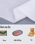 On-A-Roll Upholstery Needle-Punched Cotton Batting for Jelly Roll Rugs, Purses, 2-1/4 Inches by 50 Yards