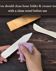 Bone Folder & Creaser Tool - 2PCS - Scoring, Folding for Origami, Paper Crafts, Bookbinding, Leather Crafts and Card Making & Folding Paper