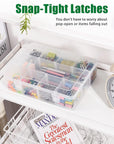12 Grids Plastic Compartment Container, Bead Storage Organizer Box Case with Adjustable Removable Dividers for Jewelry Craft Tackles Tools, Size 8.8 X 7.1 X 2.3 In, White