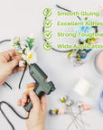 50PCS Mini Hot Glue Sticks - Mini Glue Gun Sticks, 4" Long X 0.27" Diameter, Clear Hot Glue Sticks Small for Fabric,Wood,Paper,Metal,Plastic