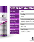 AK Trading Professional Quality General Multipurpose Spray Adhesive, 12-Ounce for Acoustic Panels & Craft Upholstery Foam Adhesive & Fabric Glue