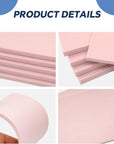5 Pack 4X6 Pale Pink Rubber Stamp Carving Blocks Pink Rubber Carving Blocks Linoleum Block for Stamp Maker Printmaking Supplies