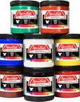 Fabric Screen Printing Ink Starter Set, 6-Colors, 4-Ounce for T-Shirt and Silkscreen Printmaking