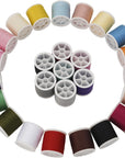 56 Spools Sewing Thread Kit for Hand Sewing and Machine Sewing Use, Colorful Polyester Thread Set 100 Yards per Spool, 5600 Yards Total