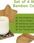 6Pcs Wooden Mosaic Base, Various Shapes Substrates for Mosaic Crafts DIY Mosaic Tiles Coaster Base…