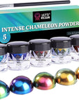 Mica Powder,Intense Chameleon Powder, Ultra Fine Colorshift Mica Powder for Epoxy Resin Crafts/Tumblers, Chrome Pigment Powder for Chameleon Nail Art/Paints/Soap Making