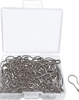 100Pcs 21Mm/0.8 Inch Small Metal Gourd Safety Pins Bulb Pin for Knitting Stitch Markers, Sewing Clothing DIY Craft Making (Silver)