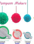 round Knitting Looms Set Craft Kit Tool with Hook Needle and Pompom Maker