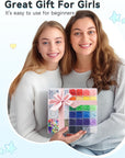5342 PCS Clay Beads for Friendship Bracelets Making Kit, 24 Rainbow Colors Jewelry Making Supplies Heishi Beads with Elastic String and Organizer Gifts for Teen Girls Ages 6 7 8 9 10 11 12