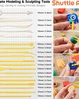 Oven-Bake Modeling Clay Kit - 50 Colors with 19 Tools, 10 Accessories - Non-Toxic, Non-Sticky - Ideal DIY Art Craft Gift for Kids & Adults