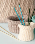 3216327010M Aluminum Straight Knitting Needles Set, US Size 10, 10" L, 2Pcs