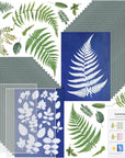 Sun Print Paper Kit, Cyanotype Paper, 30 Sheets Cyanotype Papers with 2 Sheet Acrylic Panel, High Sensitive Nature Sun/Solar Activated Sun Printing Art Paper for Flower Press Arts Crafts DIY Project