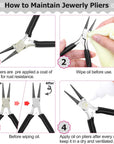Jewelry Pliers,  Beading Pliers Set with Needle Nose Pliers, round Nose Pliers and Wire Cutter for Jewelry Making Beading Repair Supplies and Crafting (Set of 3)