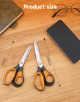 7" 8" All Purpose Scissors Utility Scissors for Office Home Supplies,Crafting Scissors 2 Pack,Right Handed,Different Size
