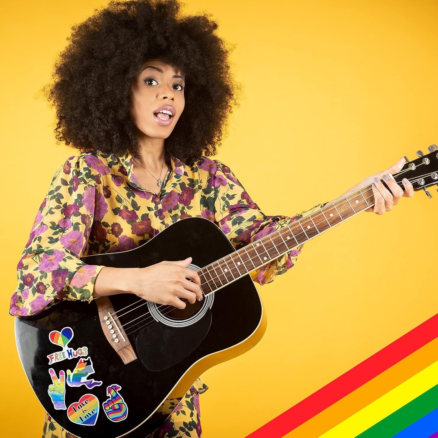 Pride Stickers, 100-Piece LGBTQ Rainbow Stickers, Vinyl LGBT Gay Pride Stickers for Laptops, Water Bottles, Luggage, Scrapbooking
