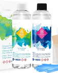 Epoxy Resin Kit, 16OZ 2 Part Resin with 1:1 Ratio, Self Defoaming & Self Leveling, No Vocs & BPA, Low Odour for DIY Resin Art(Coating, Casting, Bonding)