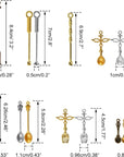 34 Pieces Mini Shovel Spoon, Little Spoon Pedants Tiny Spoon Mini Shovel Spoons Charms Tableware Charm Pendants, 7 Style Tiny Micro Spoon Kitchen Pendant Spoon