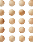 1.5 Inch Wooden Balls for Crafts, Unfinished round Wood Spheres for DIY Projects (20 Pack)