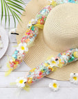 24 Set Graduation Candy Lei Making Kit Class of 2024 Hawaiian Lei Candy Lei Tubing Lei Bags Congrats Grad Lei Long Lei Ribbons Candy Dessert Filler for Party Graduate (Net Flower Style)