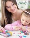 Rubber Band Bracelet Kit, Loom Making Kit for Girl, Loom Bands Refill Kits for Children Boy Girls Gift DIY Friendship Bracelets