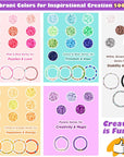 Clay Beads Bracelet Making Kit, 40 Colors Polymer Clay Beads for Jewelry Making, 5300 Pcs Heishi Beads Friendship Bracelet Kit with Alphabet Letter Beads Charms