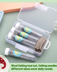 120PCS Needle Felting Needles, 4 Sizes Wool Felting Needles, Needle Felting Tools Supplies Kit with Felting Needles Fingercots Storage Box for DIY Wool Felting Crafts