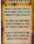 Tim Holtz Layered Stencil 4.125"X8.5", Splatters