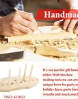 Bow Maker for Ribbon, Holiday Wreaths,Wooden Wreath Bow Maker Tool for Creating Gift Bows, Party Decorations, Hair Bows, Corsages, Holiday Wreaths, Various Crafts(Double-Sided)