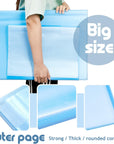 60 Pages A2 and A3 Diamond Painting Storage Book Diamond Art Portfolio Folder Artwork Art Binder Diamond Art Storage Presentation Book with Sleeves Protector, 22 X 16.4 Inch, 16.5 X 12.1 Inch(Blue)