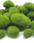 40PCS Artificial Moss Rocks (4 Sizes), Green Moss Decor for Floral Arrangements, Fairy Gardens and Crafting