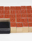Wooden Rubber Stamps, 52Pcs Vintage Wood Letter Stamps Alphabet Stamps for Card Making DIY Craft Scrapbooking