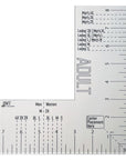 Left Chest Logo Placement Tool for Heat Press, Acrylic T Shirt Ruler for Adult Size