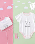 30 Pieces Baby Shower Stencils for Painting, 5 Inch Cute Onesie Stencil Reusable Mixed Phrase Painting Stencils, Small Animals Template for Painting Bodysuit Shirts Shoes Bibs Clothes