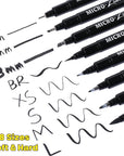 Hand Lettering Pens, Calligraphy Brush Pens Art Markers for Beginners Writing, Sketching, Drawing, Illustration, Scrapbooking, Journaling, Black Ink Pen Set, 8 Sizes
