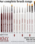 Most Wanted Brush Set - Miniature Small Paint Brush Set of 3 Acrylic Paint Brushes - Drybrush, Regiment Model Paint Brush & Fine Detail Tip Paint Brush for Watercolor Oil Painting