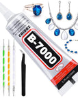 Upgrade T-7000 Black Adhesive Glue for Phone, 110Ml Waterproof Jewelry Glue Precision Craft Adhesive for Cell Phone Screen Repair Glass Wood Crafts Metal and Stones