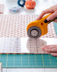 60Mm Ergonomic Rotary Cutter (RTY-3/DX) - Rotary Fabric Cutter W/ Blade Cover & Squeeze Trigger for Quilting, Sewing, Crafts, Replacement Blade: RB60-1