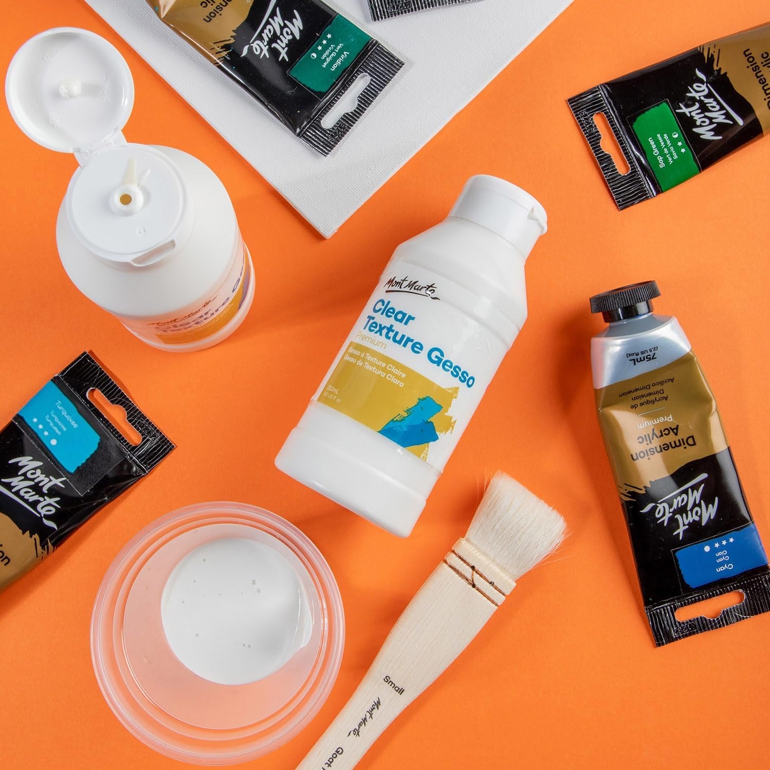 Premium Clear Texture Gesso Acrylic Medium 8.45Oz (250Ml)